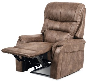 Autronic - TV kreslo, coffee látka, kov čierny - TV-5053 COF3