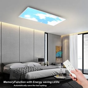 BRILAGI - LED stmievateľné stropné svietidlo SLIMFRAME SKY LED/80W/230V 120x60 cm + diaľkové ovládanie