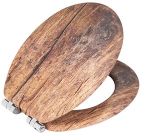 Záchodová doska s automatickým zatváraním 37 x 43 cm Rustic – Wenko