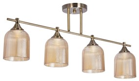 Luster na tyči 4xE14/60W/230V mosadz