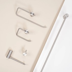 Rea Prism, kúpeľňový vešiak na uteráky 60cm, 9703, brúsená oceľ, REA-98035