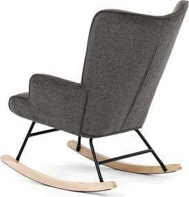 Hojdacie kreslo FABIAN — látka, sivá