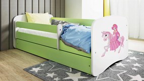 XXXLutz POSTEĽ PRE DETI A MLÁDEŽ 80/160 cm, zelená, biela MID.YOU - Detské izby - 002142000249