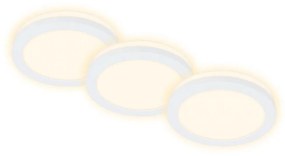 Briloner 7055-036 - SADA 3x LED Kúpeľňové podhľadové svietidlo LED/3W/230V IP44