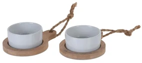 Porcelánová servírovacia miska Bamboo 30x10x6 cm sada 2ks
