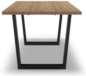 Jedálenský stôl s doskou v dubovom dekore 100x180 cm Francesca - Marckeric