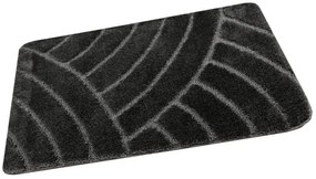 Kúpeľňový koberček Sash Sage tmavosivý, pruhy