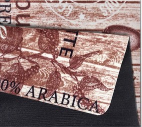 Hnedý kuchynský behúň Hanse Home Delicious Coffee, 67 x 180 cm