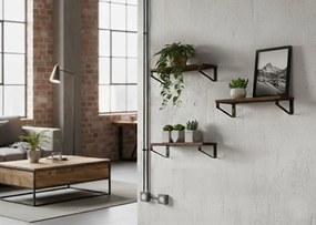 ModernHome Sada 3 poličiek na kvety - ModernHome