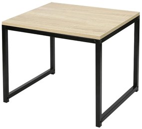 Set 2 ks konferenčných stolíkov Hustler Typ 2 (dub sonoma + čierna). Vlastná spoľahlivá doprava až k Vám domov. 1075388