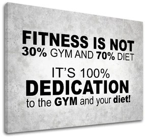Motivačný obraz na stenu Fitness is not | rôzne rozmery
