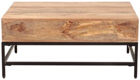 furniture-nabytek.cz - Konferenčný stolík kov drevo mango 90x40x60