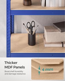 Regál s vysokou nosnosťou do 875 kg, modrý