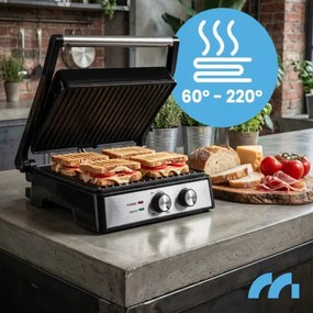 Elektrický kontaktný gril / sendvičovač XXL 4500W PANINI