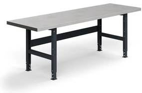 Dielenský stôl TRUST, 2500x760mm, 600 kg, oceľový povrch