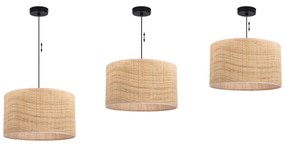 Light Home Závesné svietidlo Rattan, 1x ratanové tienidlo, (fi 35cm), b