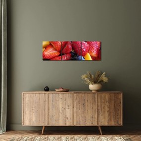 Obraz ovocia (s hodinami) (90x30 cm)