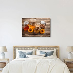 Obraz - Zátišie s medovými pohármi (90x60 cm)