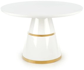 Jedálenský stôl Varam (biela + zlatá) (pre 4 osoby). Vlastná spoľahlivá doprava až k Vám domov. 1028079