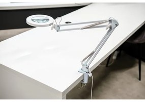 Brilagi - LED Stmievateľná stolná lampa s lupou LED/12W/5V 3000/4200/6000K biela