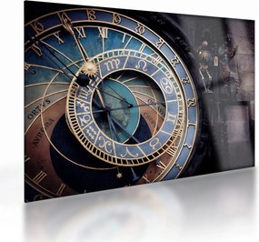 Sklenený obraz - Orloj, Praha (70x50 cm)