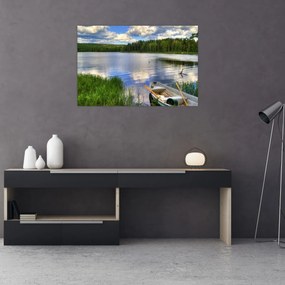 Obraz - Malebná dedina (90x60 cm)