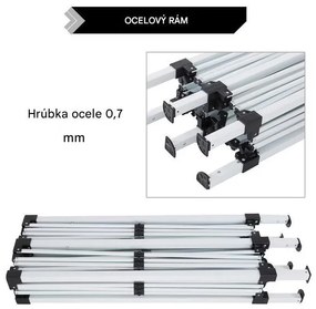 InternetovaZahrada Záhradný altánok 3x6 m - antracit