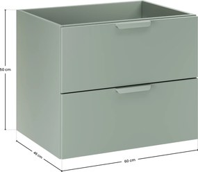 Comad Kúpeľňová skrinka pod umývadlo Aster Green 60 zelená