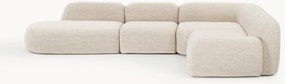 Modulárna XL rohová pohovka z buklé s ležadlovým koncom Wolke