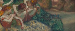 Obraz - Edgar Degas, Four Dancers, reprodukcia (120x50 cm)