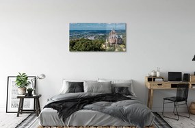 Obraz na akrylátovom skle Nemecko panorama mestského hradu 100x50 cm