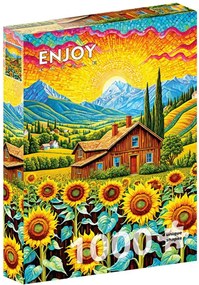Enjoy Puzzle Slnečnicový dom 1000 dielikov