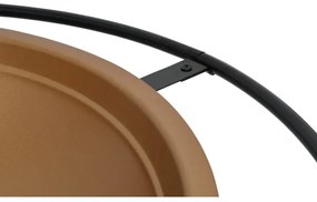 Prenosné ohnisko na drevo s roštom čierna/medená