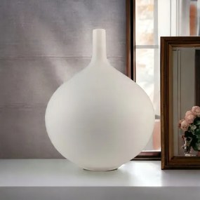 Keramická váza 24 cm biela
