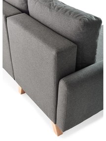 Tmavosivá variabilná rozkladacia rohová pohovka Bonami Selection Pop