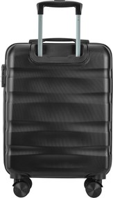 BONTOUR „Wave“ 3-dielna súprava kufrov s dvojitými kolieskami, s TSA zámkom, čierna