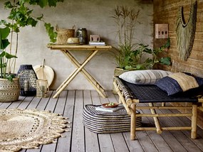 Bambusový jedálenský stôl sole 90 x 90 cm prírodný MUZZA