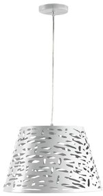 ONLI - Luster na lanku RICKY 1xE27/15W/230V pr. 40 cm biela