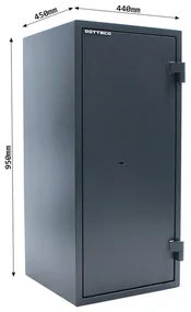 Rottner Ohňovzdorný nábytkový trezor FIRE HERO 100, 950 x 440 x 450 mm, mechanický - na kľúč
