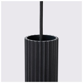 Čierne závesné svietidlo ø 19,5 cm Gleam – Sollux