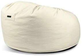 Hnedý sedací vak z textílie buklé Om 135 – SLOWDOWN