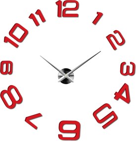 SENTOP | Moderné nalepovacie nástenné hodiny | 3D hodiny 12S053-Wanduhr HEU- analógové