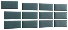 Čalúnený panel na stenu Quito 30x60 cm - svetlomodrá