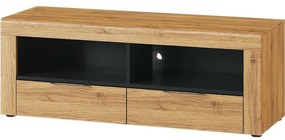 TV stolík 2D 24 Kama dub camargue/čierna mat