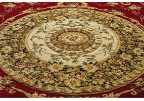 Kusový koberec klasický vzor 3 bordó ovál 150x295cm