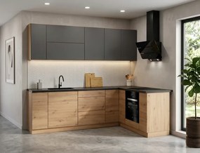 Rohová kuchynská linka Langen 240x180cm