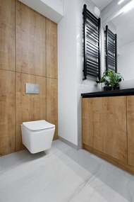 Laveo Kvadrato Cycleon 2.0, závesná WC misa s toaletným sedadlom z duroplastu, Vortex splachovanie, biela lesklá, LAV-VMK_610S