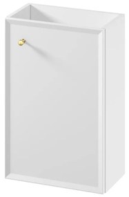 Cersanit Mille, závesná WC skrinka 392x214x590 mm + keramické umývadlo Como, biela matná, S801-568