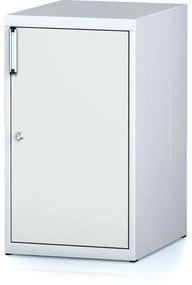 Dielenská skrinka na náradie MECHANIC, s dvierkami, 2 police, 480 x 600 x 840 mm, sivé dvere