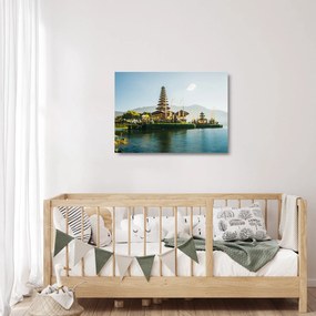 Sklenený obraz Mount Batur (70x50 cm)